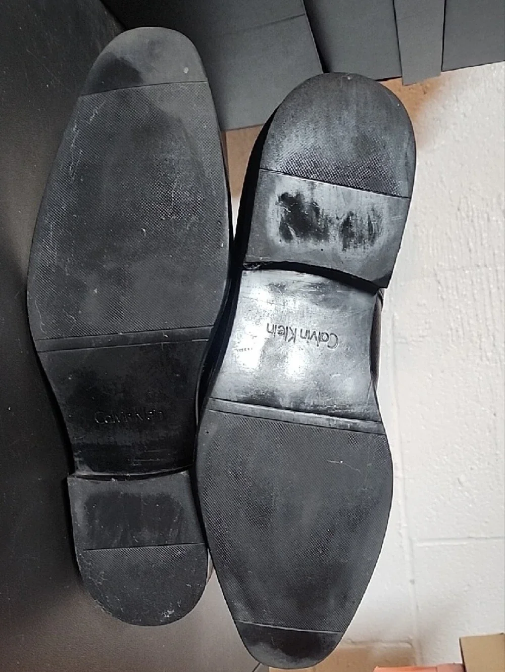 Calvin Klein Black Leather Monk Strap Dress Shoes